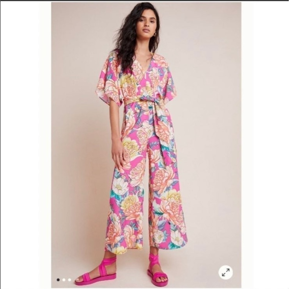 FARM RIO Anthropologie Eulalie Jumpsuit NWT
